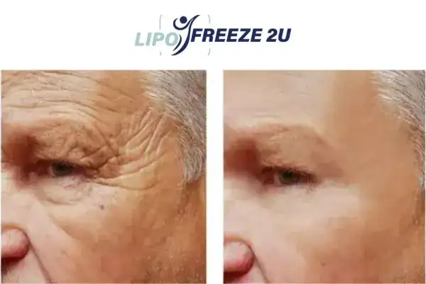 Mens before and after Morpheus 8 Hampshire results.