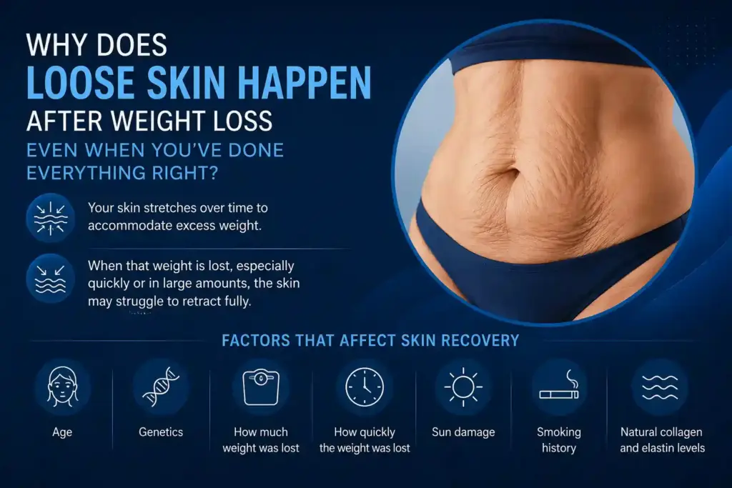 Why Does Loose Skin Happen After Weight Loss Even When You’ve Done Everything Right Hampshire?